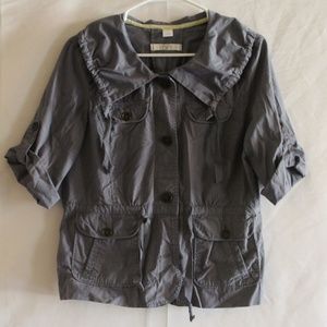 Loft Grey Blouse with pockets size medium